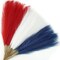 30pcs Red, White & Blue Faux Pampas Grass 21.6in Patriotic Table Decorations